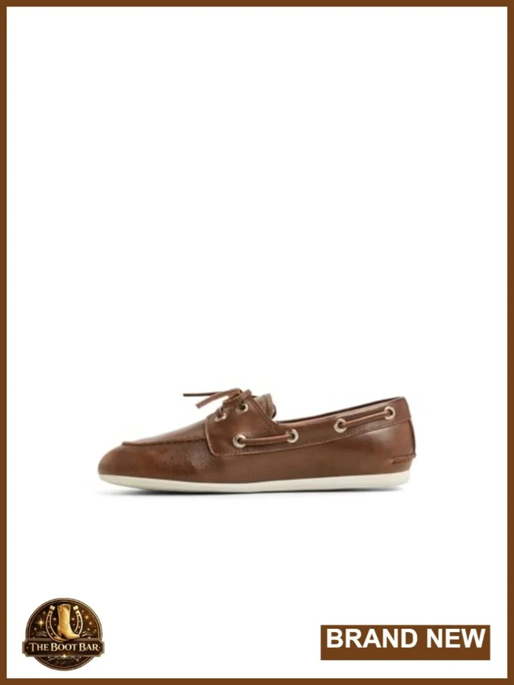 Premium Leather Boat Shoe, Handsewn Moccasin, 360° Lacing
